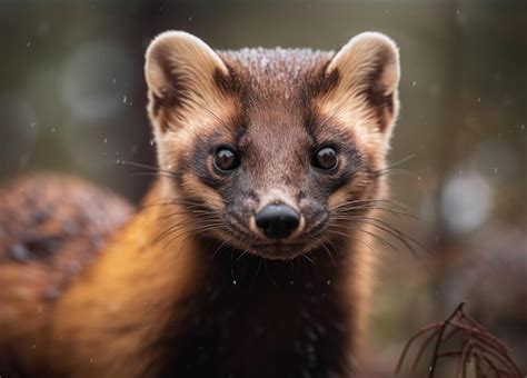 Premium AI Image | Marten close up portrait created with Generative AI ...