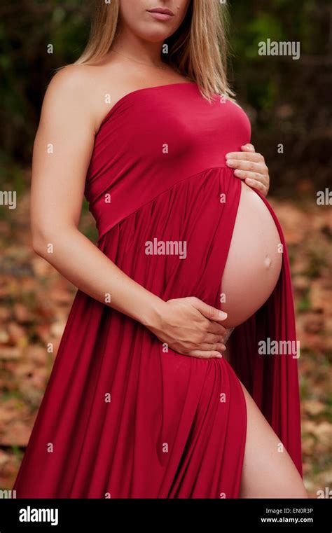 beautiful shot pregnant bump  res stock photography  images alamy