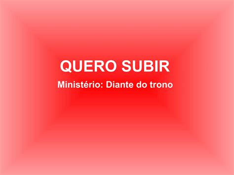 Como Zaqueu Eu Quero Subir 2