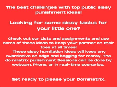 30 Public Sissy Humiliating Tasks - Guide for Sissies - Femdom