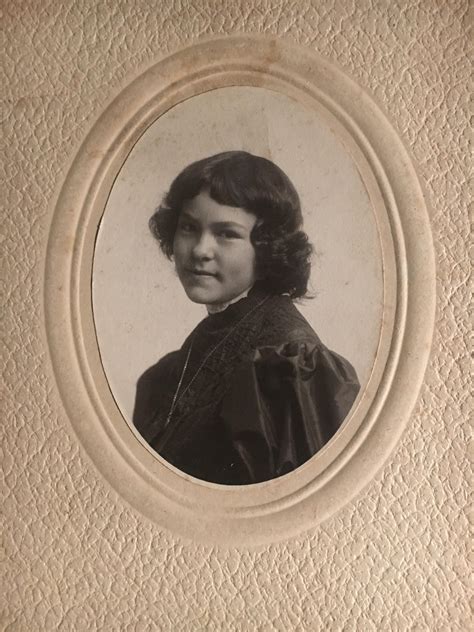 A stunning nameless young lady. Found her at a flea market for a few ...