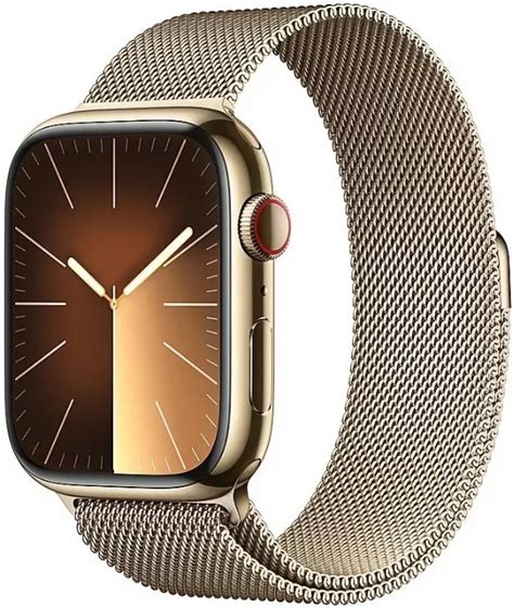 Умные часы Apple Watch Series 9 41 мм, золото/золотая петля купить в ...