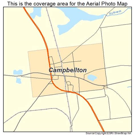 Aerial Photography Map of Campbellton, FL Florida