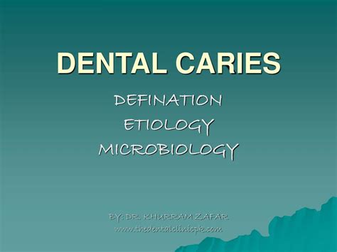 PPT - DENTAL CARIES PowerPoint Presentation - ID:226774