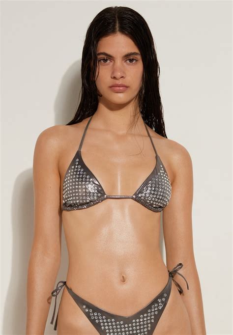 Tezenis Bikini top - w dust metal/light grey - Zalando.ie