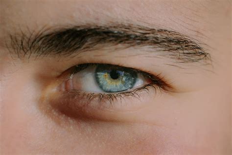 close   man eye  stock photo