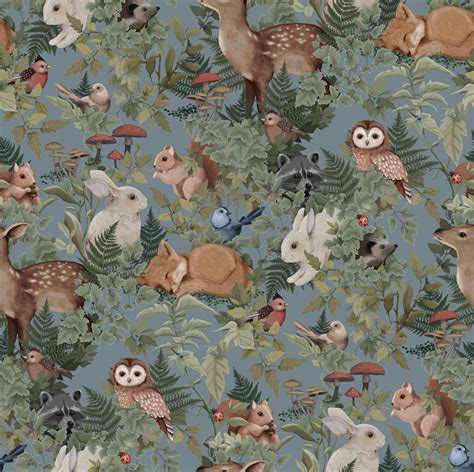 woodland nursery wallpaper 7
