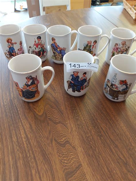 8 "Museum Collections" Mugs, Assorted Tea Cups and Saucers, 4 Bone