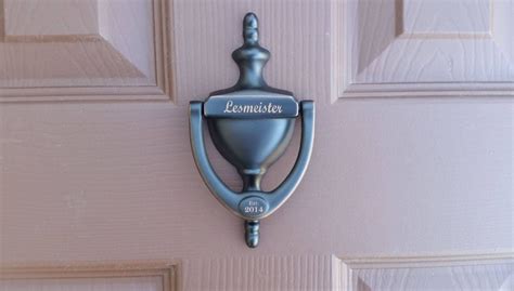 PERSONALIZED DOOR KNOCKER, Engraved, Aged, Venetian Bronze Finish ...