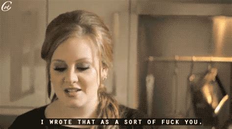 rolling in the deep adele interview gif | WiffleGif