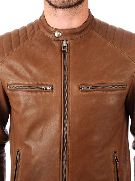 brown biker jacket for women