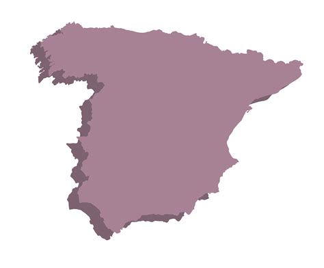 Spain map 3d 26266795 PNG