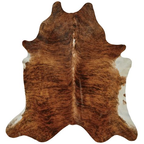 Texas Proud Cowhide Area Rug - Brindle Brown - Shop Rugs & mats at H-E-B