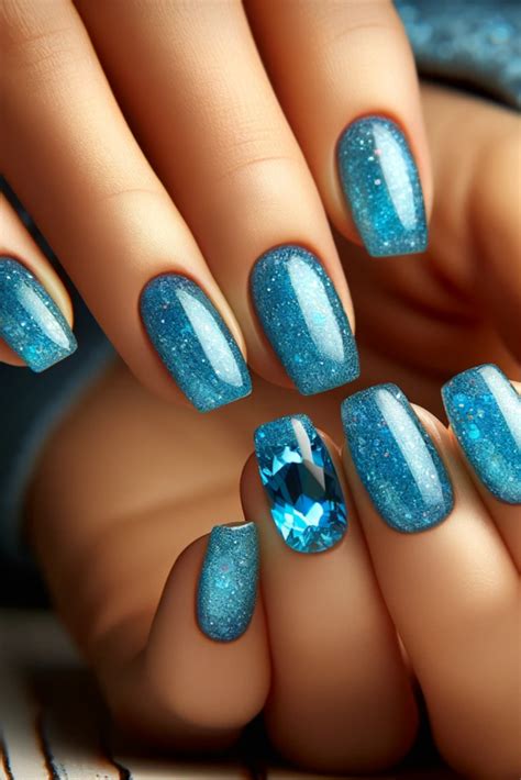 blue nails