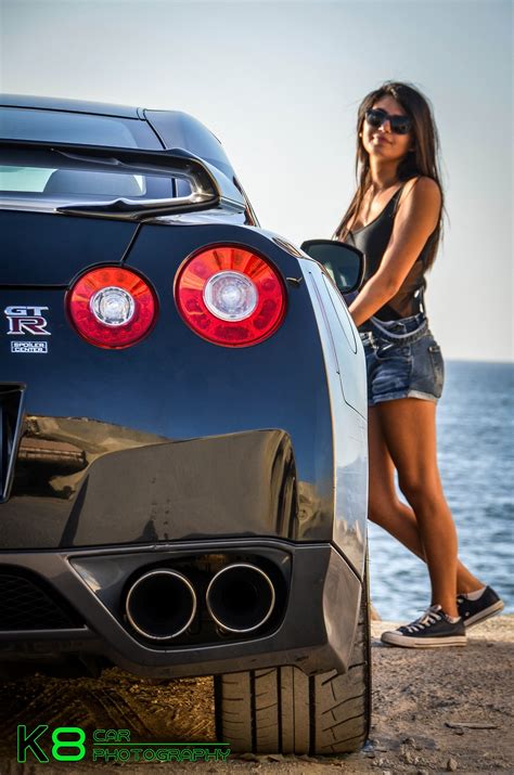 Cars and Girls: Sexy Lebanese Model and the Nissan GT-R