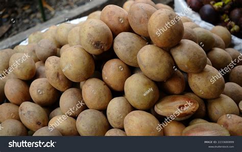 Sapodilla Fruit Sold On Roadside Stock Photo 2233680899 | Shutterstock