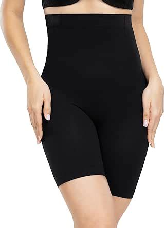 ATTLADY Women's Tummy Control Body Shaper Shorts High Waist Thigh ...