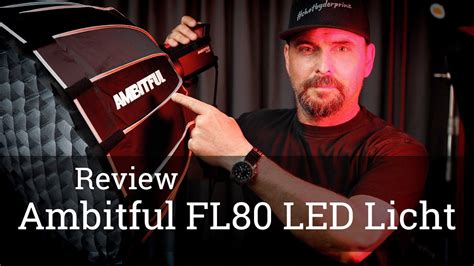 REVIEW: Ambitful FL80 LED Foto- und Video Licht mit Akkubetrieb - YouTube