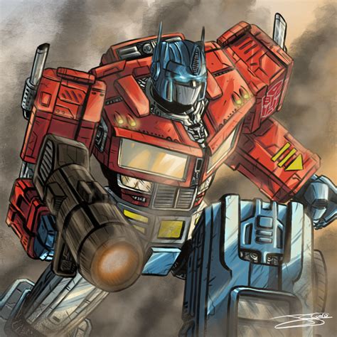 optimus prime   caro  newgrounds
