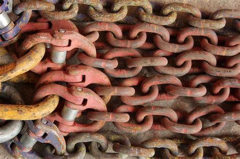 premium photo rusty chain