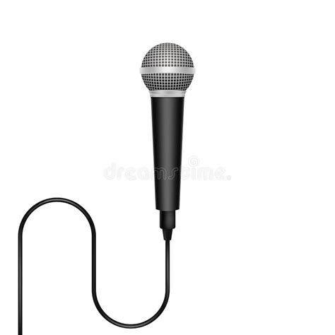 Vecteur De Corde De Microphone Illustration de Vecteur - Illustration ...