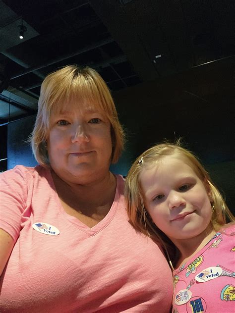 Took eldest granddaughter to vote in the AZ primary with me today.🌊💙💙💙