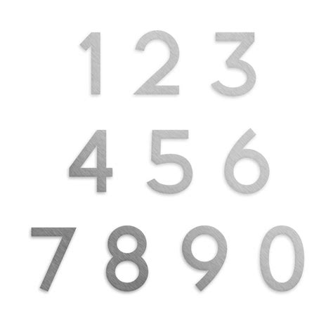Silver Aluminium Cut Number (Single) – My Door Number
