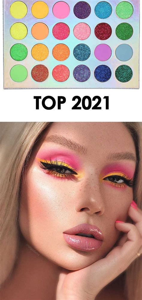Флуоресцентные неоновые тени NEON PALETTE палетка 24 цвета - OLCO