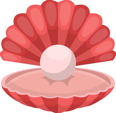 Sea shell with pearl clipart design illustration 9391131 PNG