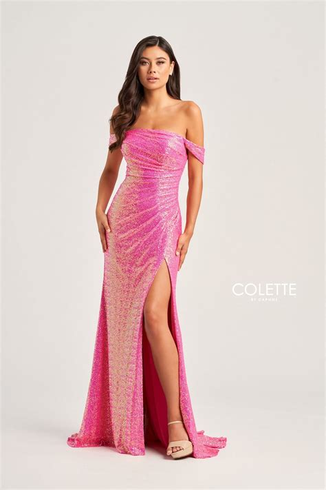 Emerald Colette CL5129 Long Formal Sequin Prom Dress - Prom Dresses & Gowns