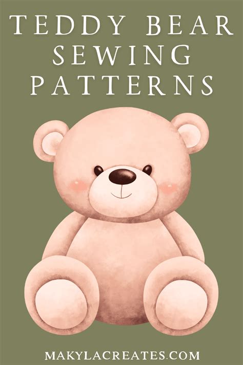 teddy bear  sewing pattern    thought  bertie bear