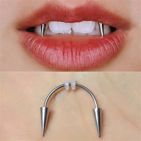 Vampire Smiley Dracula Nail Piercing Tiger Tooth Fangs - Etsy