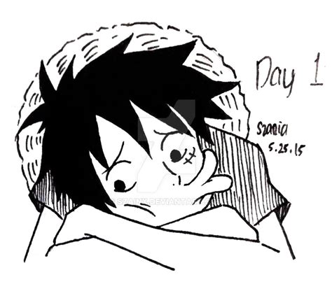 Luffy sad by Szainx on DeviantArt