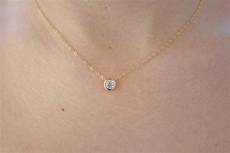 Dainty Necklace Diamond Necklace Gold Necklace Gifts for | Etsy