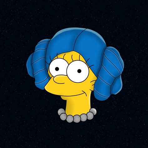 ArtStation - Marge Organa (Star Wars X Simpsons Cross-Over)