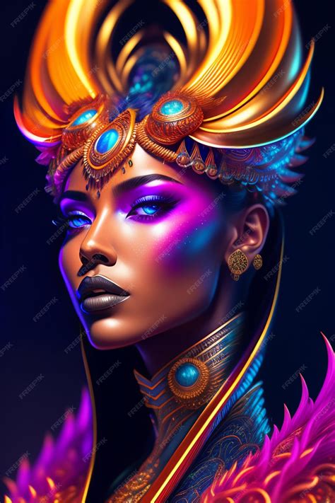 Premium AI Image | Black queen