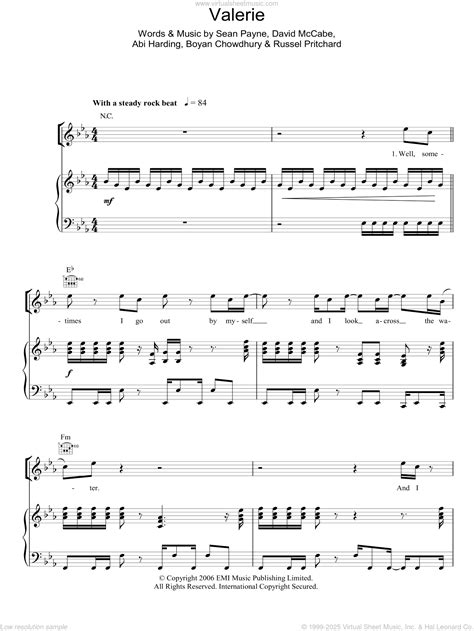 Valerie Chords Guitar