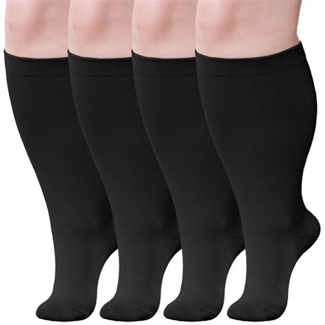 LOFIR 4XL Medical Compression Socks, 2 Pairs, Knee High for Circulation