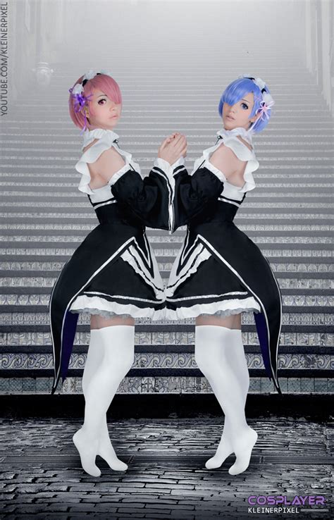 Rem/Ram Cosplay (Re:Zero) by KleinerPixel on DeviantArt