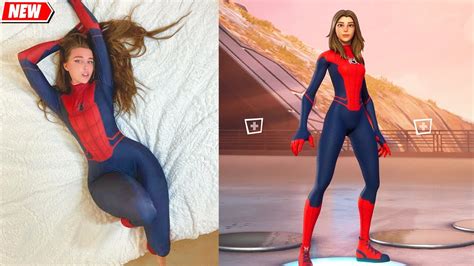 I added TikTok's SPIDER-GIRL (by Sunnyrayyxo) in Fortnite シ - YouTube