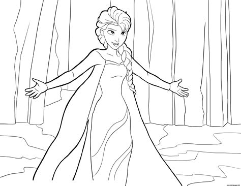 disney elsa coloring pages