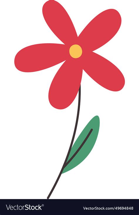 flower  stem royalty  vector image vectorstock