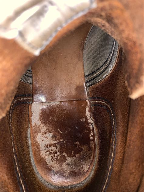 insole leather    wearing