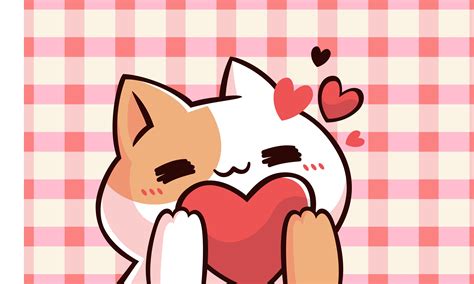 Cat in Love Flag – HelloTotem