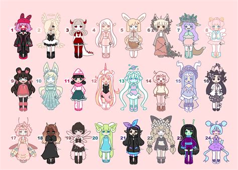 24 Random Adopts | 9/24 OPEN by lesimoon on DeviantArt