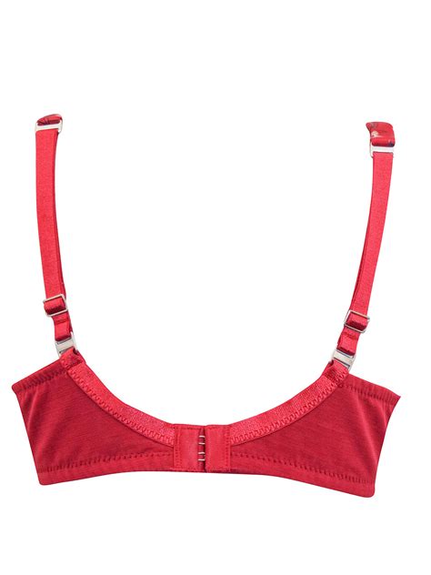 Boux Avenue - - Boux Avenue RED Oriental Bloom Balconette Bra - Size 32