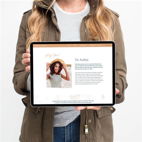 Audrey James Showit Template For Coaches, Educators and Consultants