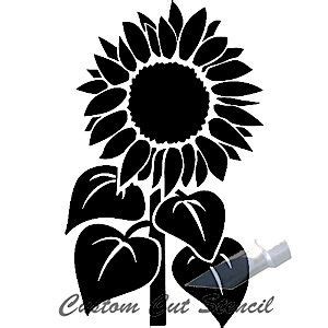 Sunflower Silhouette Vector at Vectorified.com | Collection of ...