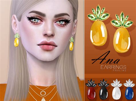 Maxis Match Reblogs - pralinesims: Earrings in 5 colors. DOWNLOAD