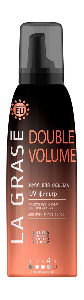 Мусс для объема волос сверхсильной фиксации La Grase Double Volume ...